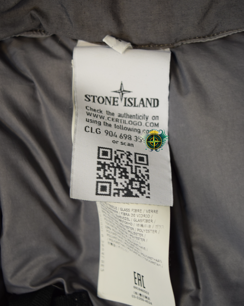 Stone island Shadow Project 30th Anniversary Down Jacket grey detail view