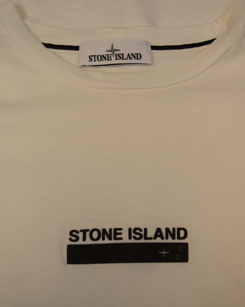 Stone Island Chest Print T-shirt White detail view