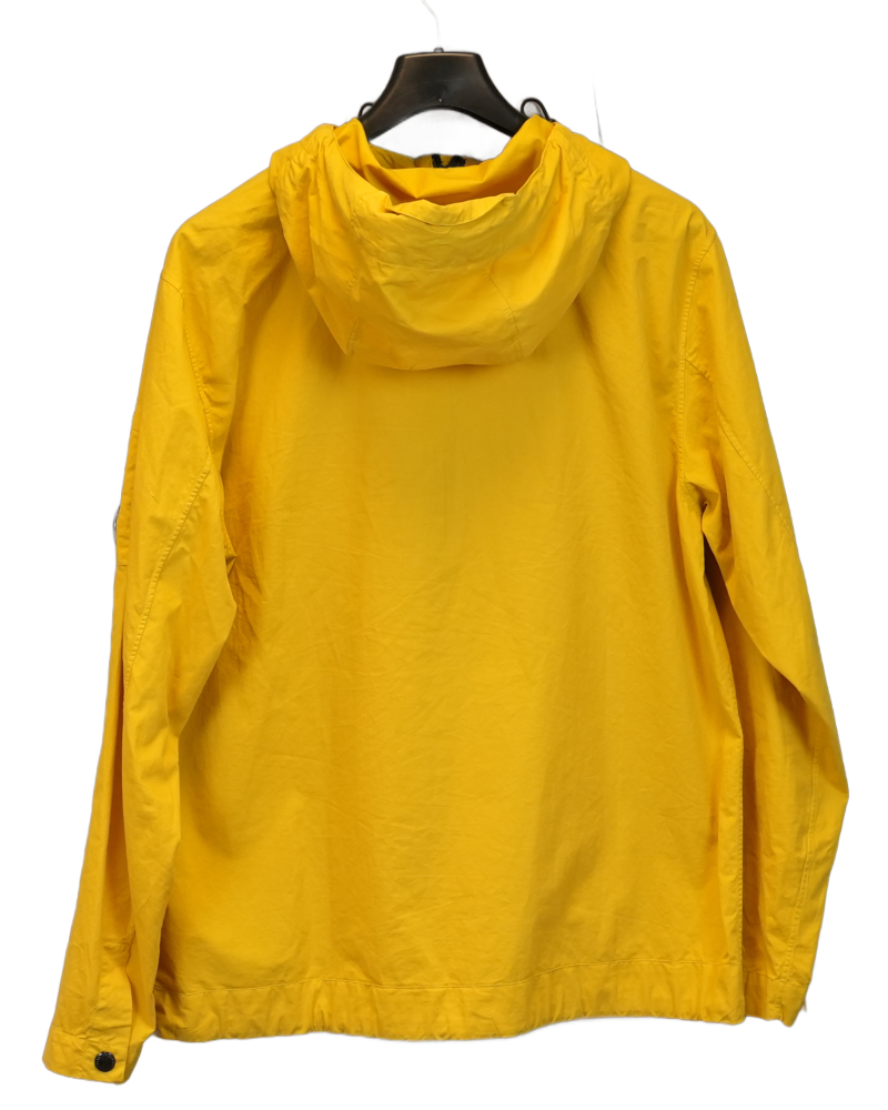 C.p Company Lightweight Half Zip Cotton Smock Yellow back view