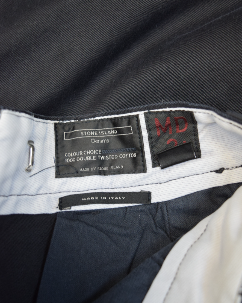 Stone Island Denims Trousers Black detail view