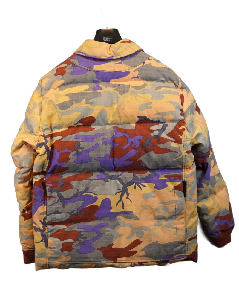 Stone island Heritage Camo Ripstop Nylon Down Jacket Light Camo back view