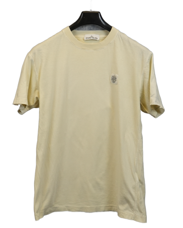 Stone Island Patch Project Tee Shirt Cream front view