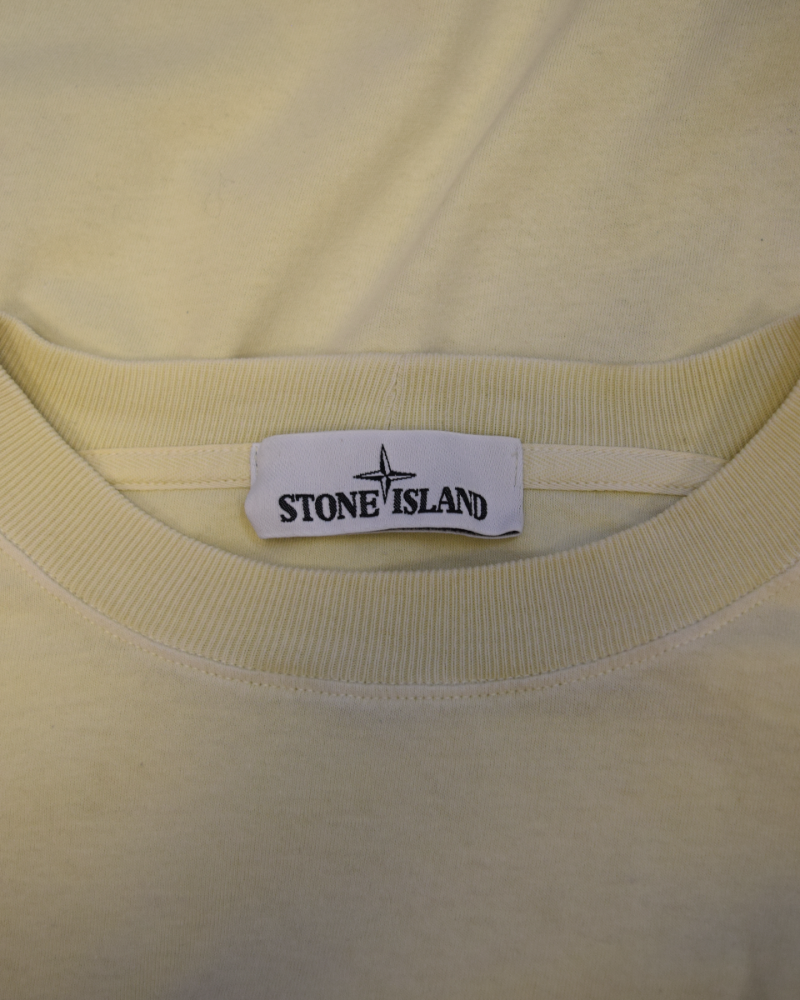Stone Island Patch Project Tee Shirt Cream detail view