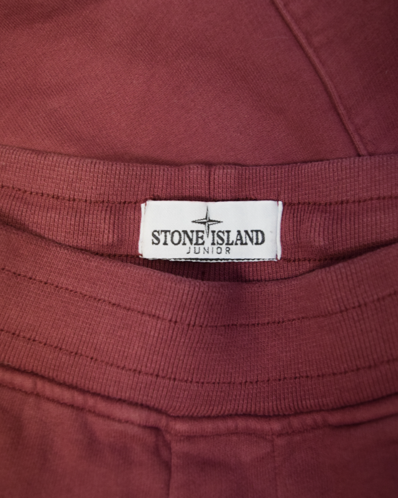 Stone Island Kids Joggers Maroon detail view