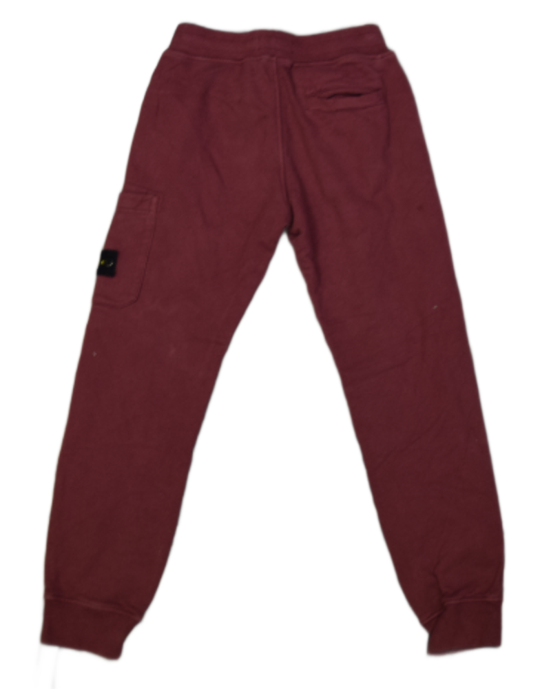 Stone Island Kids Joggers Maroon back view