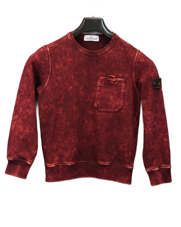 Stone Island Kids OVD Sweatshirt Red front view