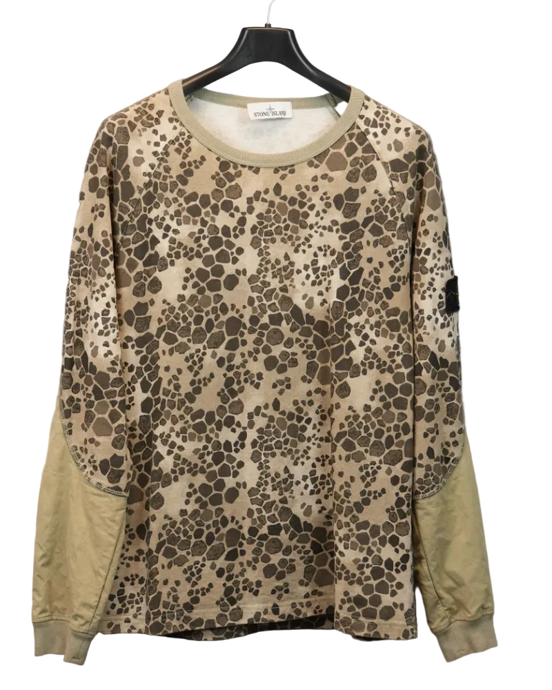 Stone Island Aligator Camo Sweatshirt Camo front view