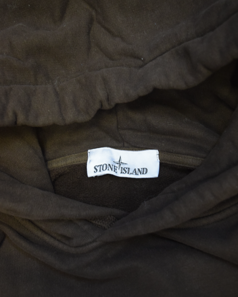 Stone Island Marina Hoodie Brown detail view