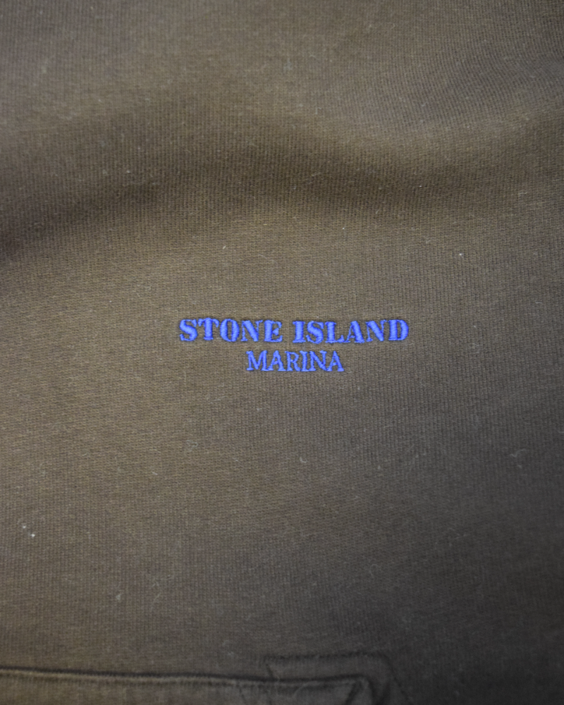 Stone Island Marina Hoodie Brown detail view