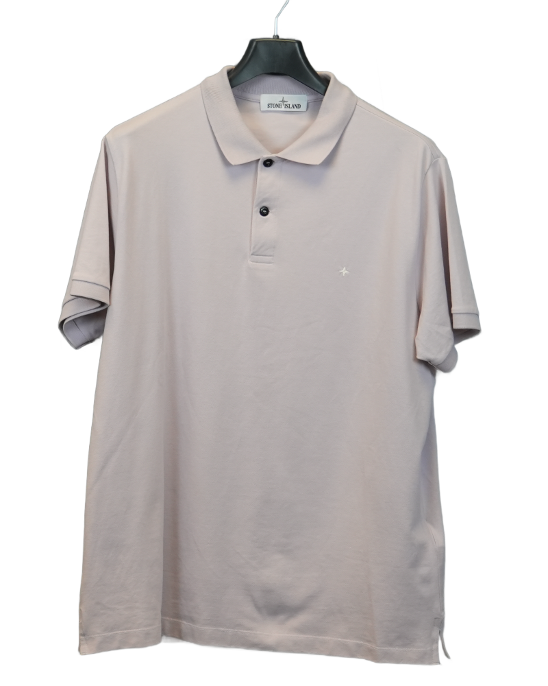 Stone Island Stellina Polo Shirt Light Pink front view