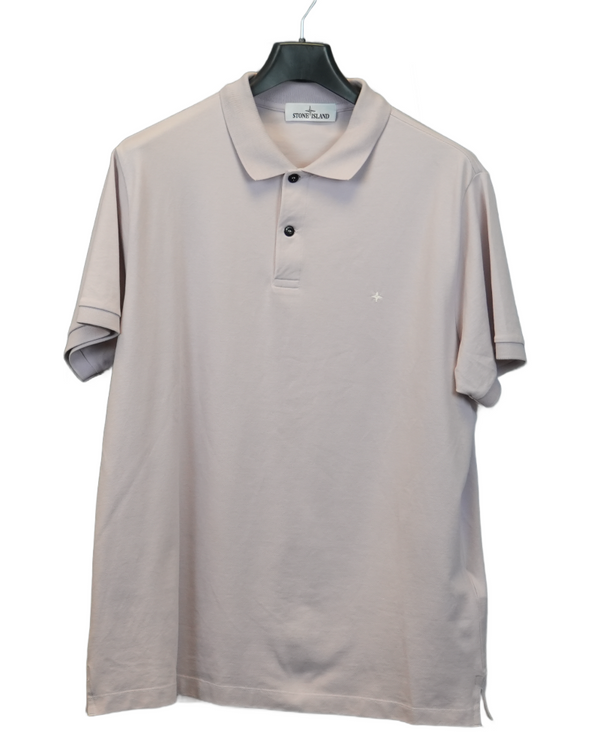 Stone Island Stellina Polo Shirt Light Pink front view