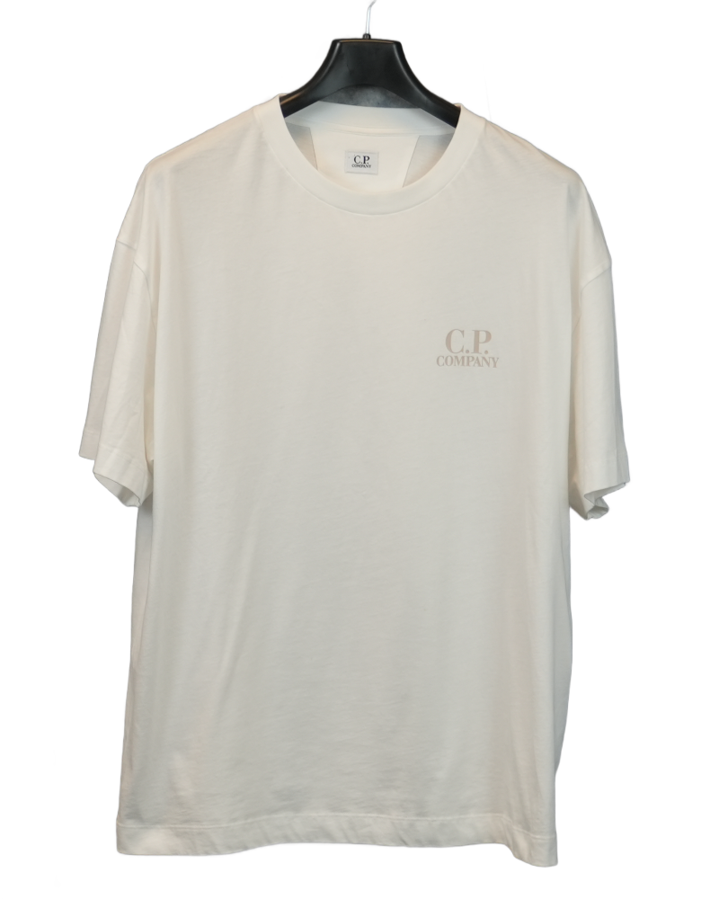 C.P. Company Back Print Logo T-Shirt White front view