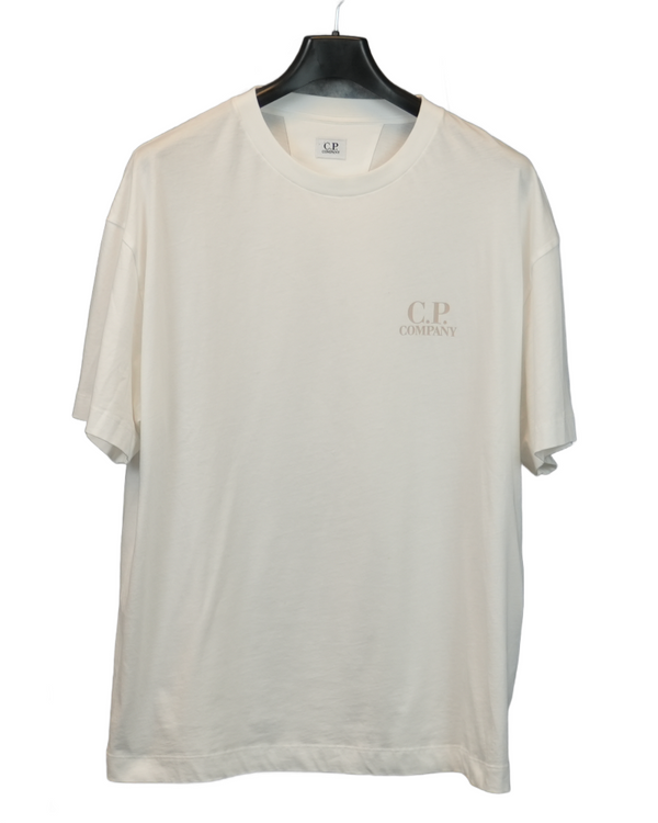 C.P. Company Back Print Logo T-Shirt White front view