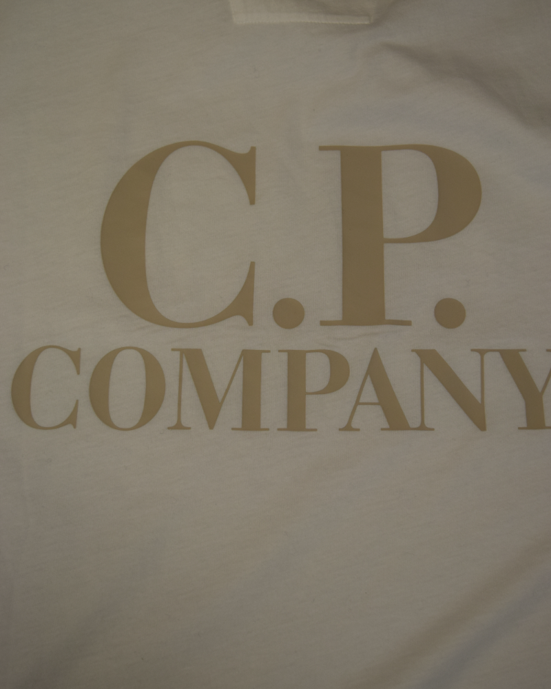 C.P. Company Back Print Logo T-Shirt White detail view