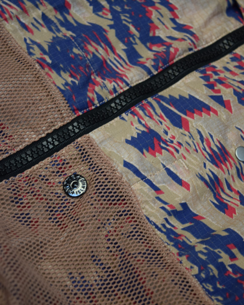Stone island Shadow Project DPM Ripstop Devore Jacket Pink Camo detail view