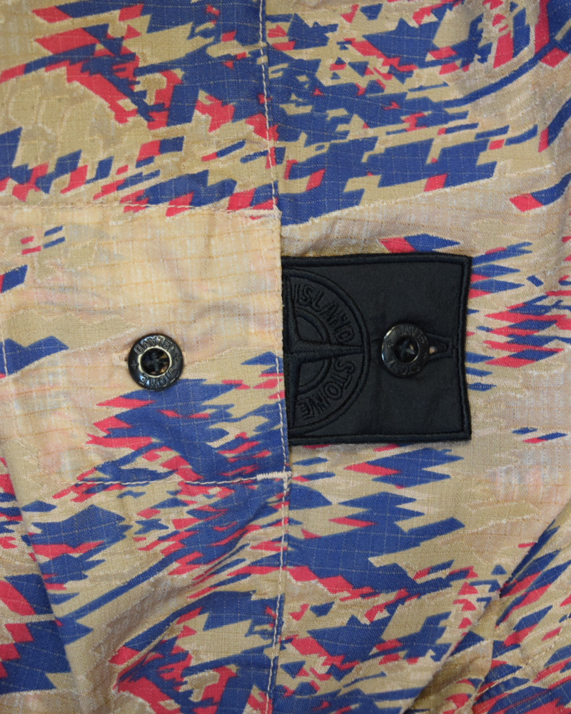 Stone island Shadow Project DPM Ripstop Devore Jacket Pink Camo detail view