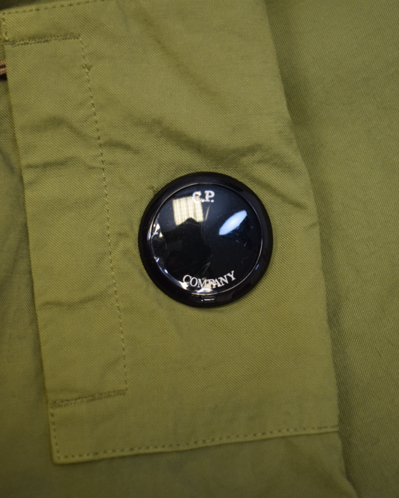 C.P Company Twill HD Parka Green detail view