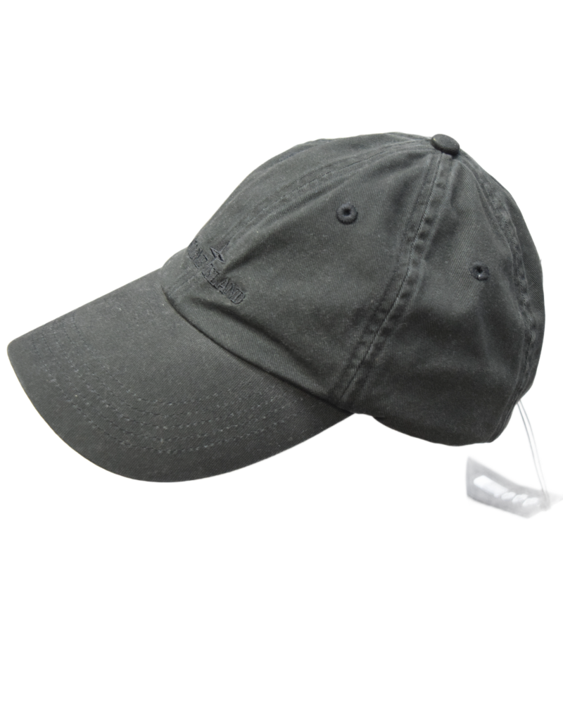 Stone Island Brushed Cotton Cap Black back view