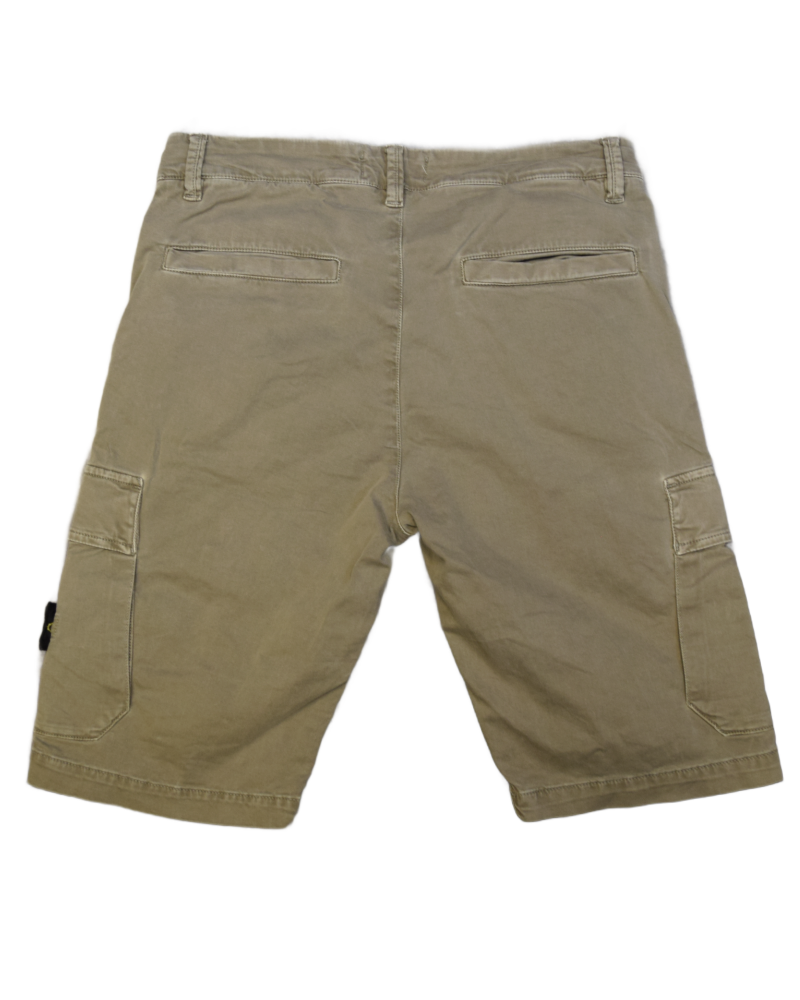 Stone Island Kids Cargo Shorts Stone back view