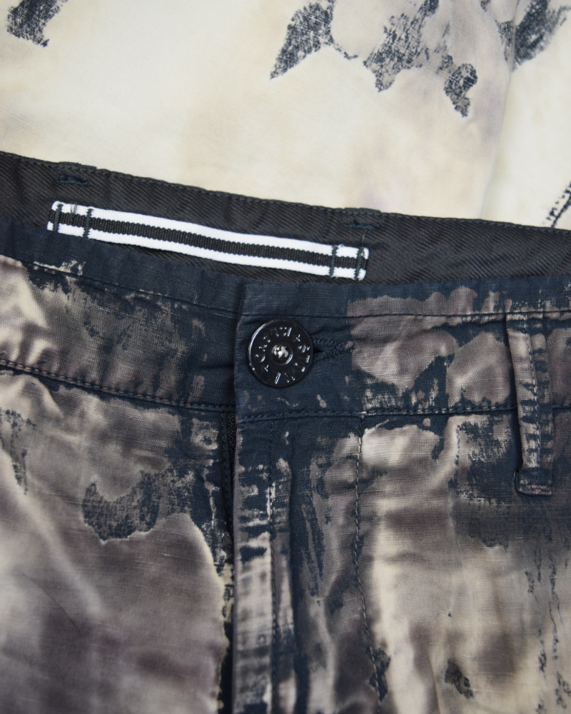 Stone island X Snowbeast Custom Cargo Shorts detail view