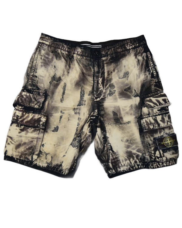 Stone island X Snowbeast Custom Cargo Shorts front view