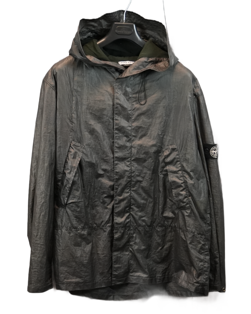 Stone island 2000 Special Process Liquid Reactive Jacket Green front view
