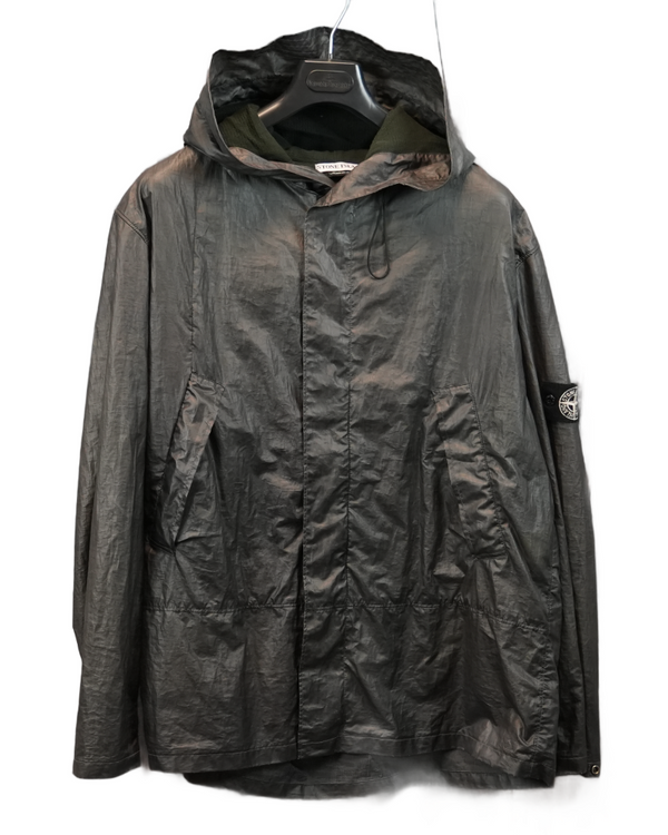 Stone island 2000 Special Process Liquid Reactive Jacket Green front view