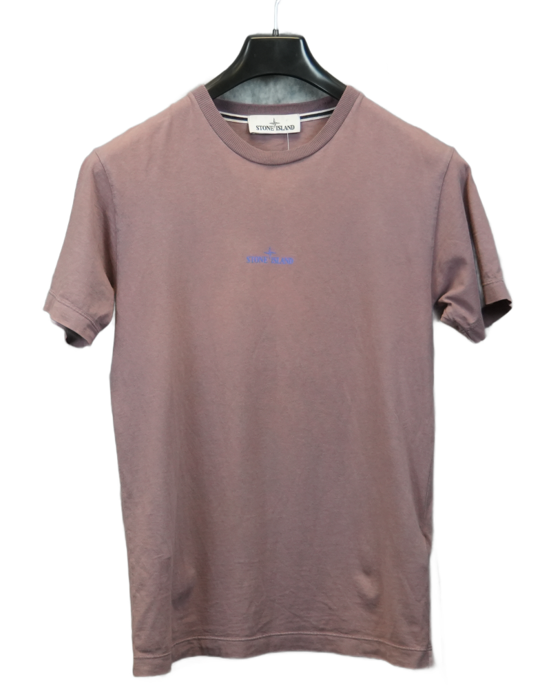 Stone island Back Print T-Shirt Dusty Pink front view