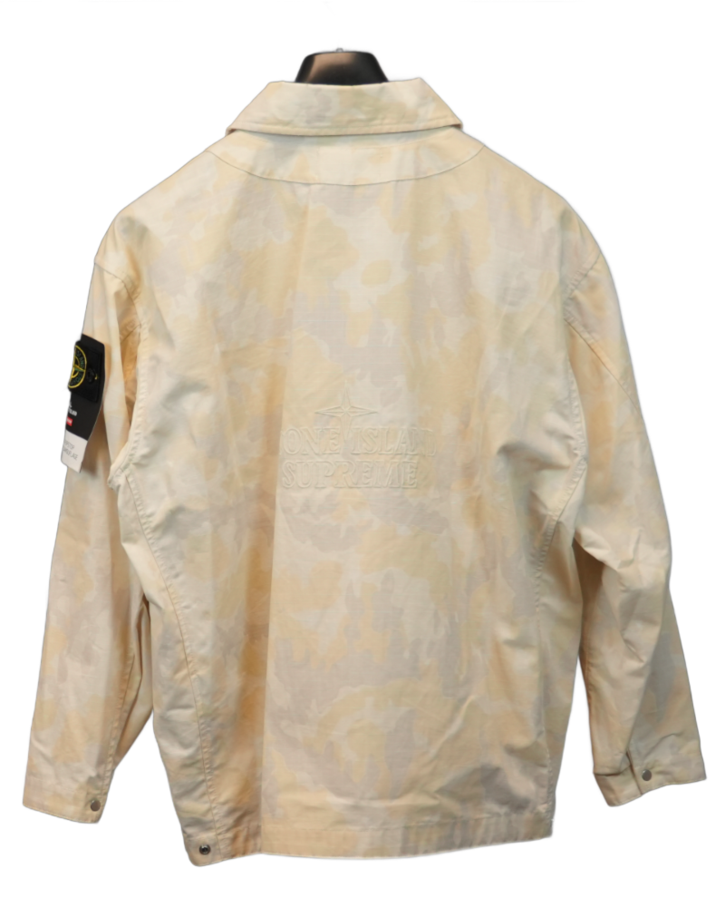 Stone Island x Supreme Cotton Ripstop Ice Jacket camo back view
