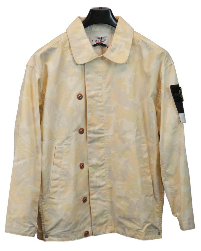 Stone Island x Supreme Cotton Ripstop Ice Jacket camo front view