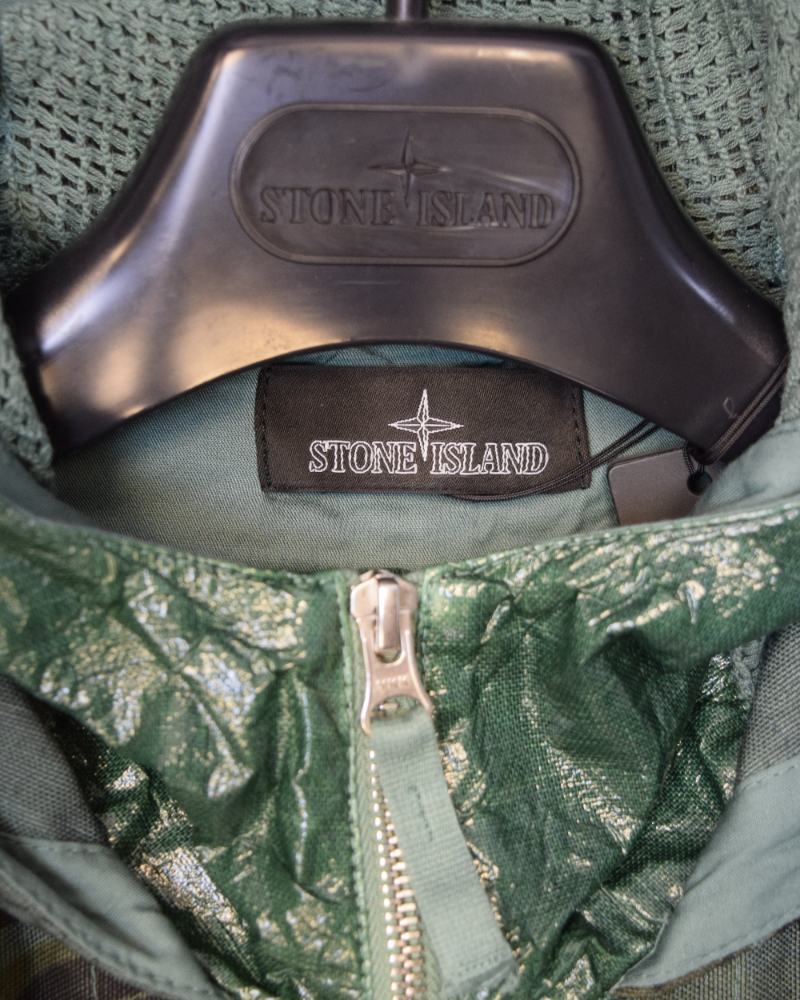 Stone island Shadow Project Printed Cordura- TC Green detail view