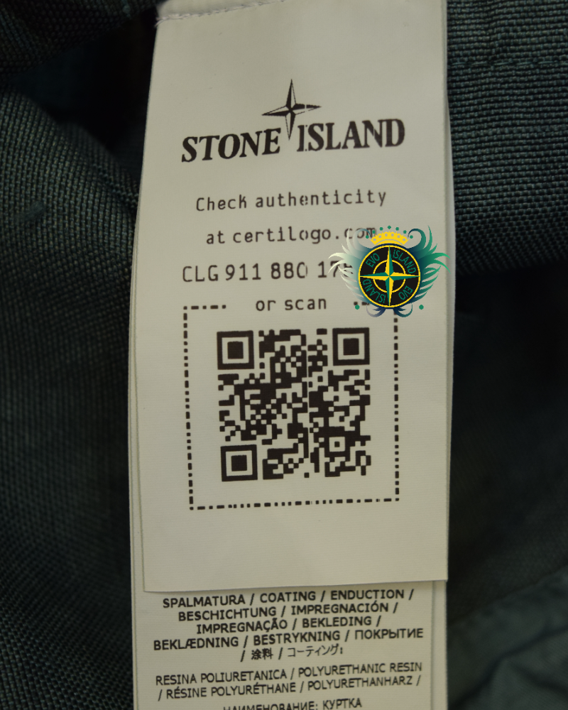Stone island Shadow Project Printed Cordura- TC Green detail view