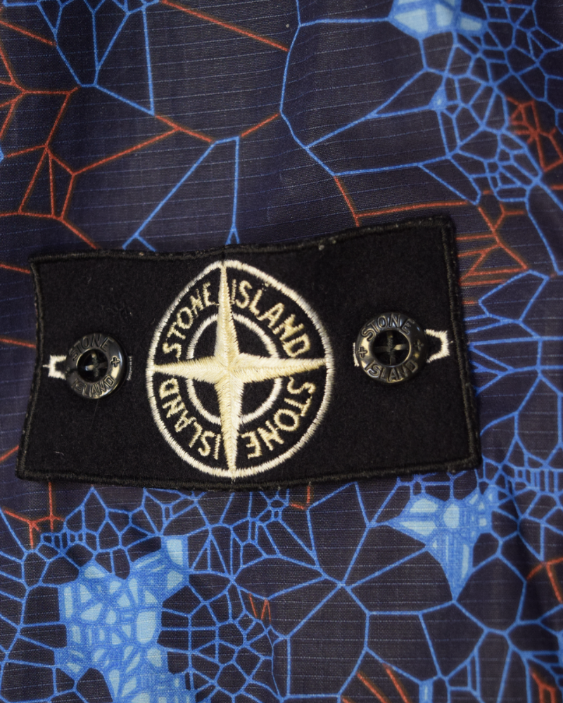 Stone Island Printed Heat Reactive Thermosensenstive Jacket Blue detail view