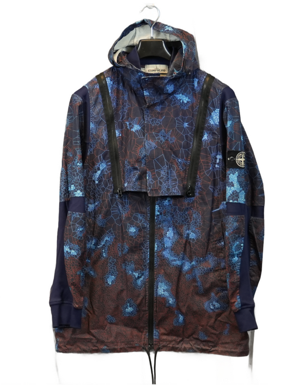 Stone Island Printed Heat Reactive Thermosensenstive Jacket Blue front view