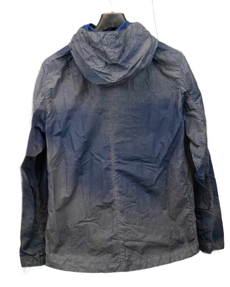 Stone Island Garment Dyed Pixel Reflecive Jacket Blue back view