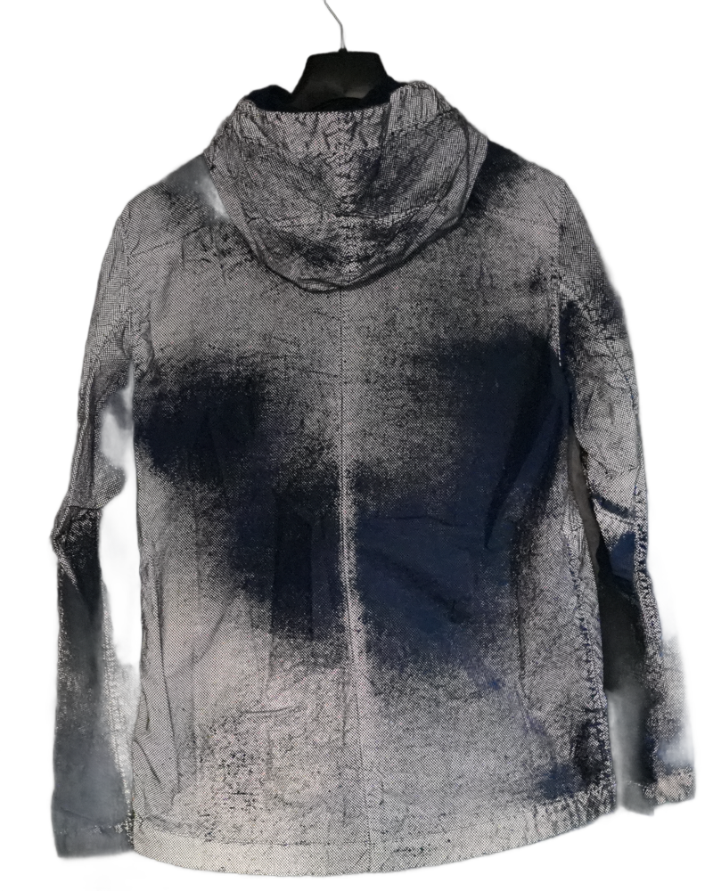 Stone Island Garment Dyed Pixel Reflecive Jacket Blue detail view