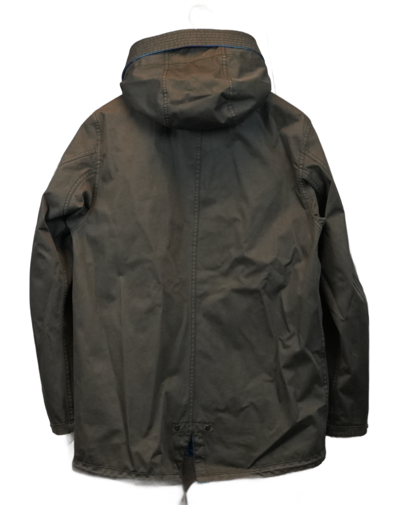 Stone Island Raso Gommato Reversible Jacket Blue and Black back view