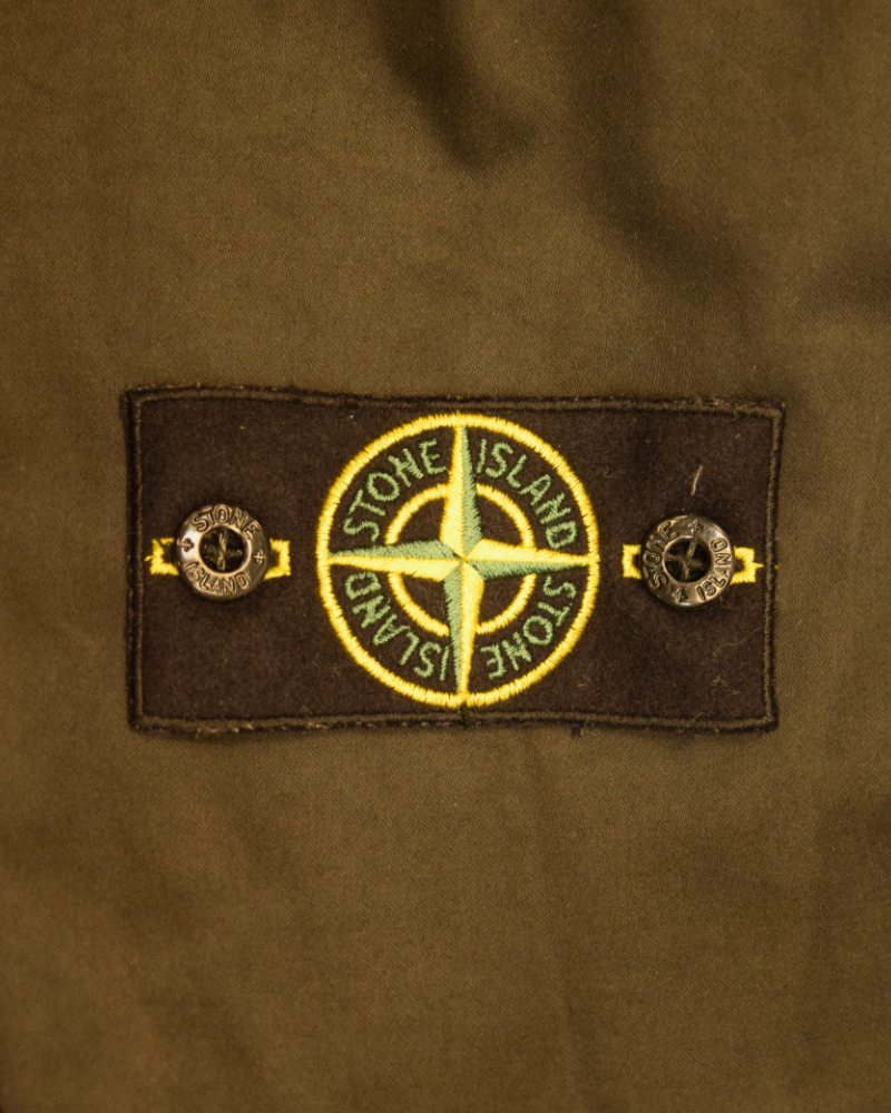 Stone Island Raso Gommato Reversible Jacket Blue and Black detail view