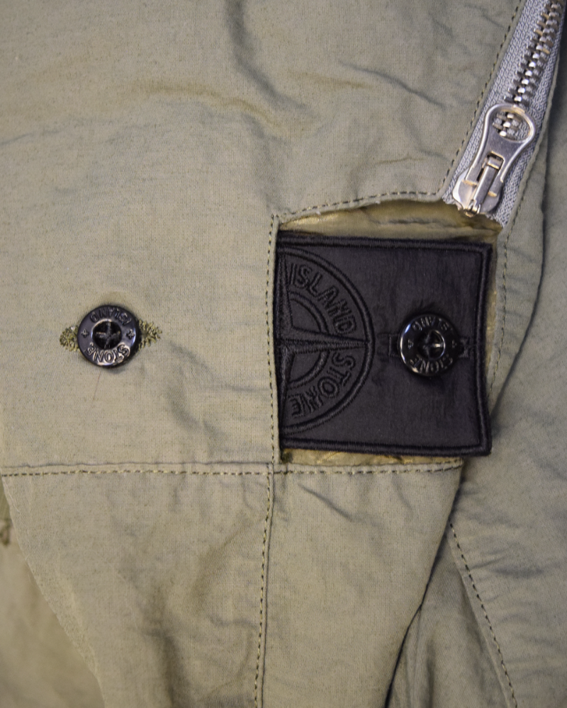 Stone Island Shadow Project Naslan Jacket Green detail view