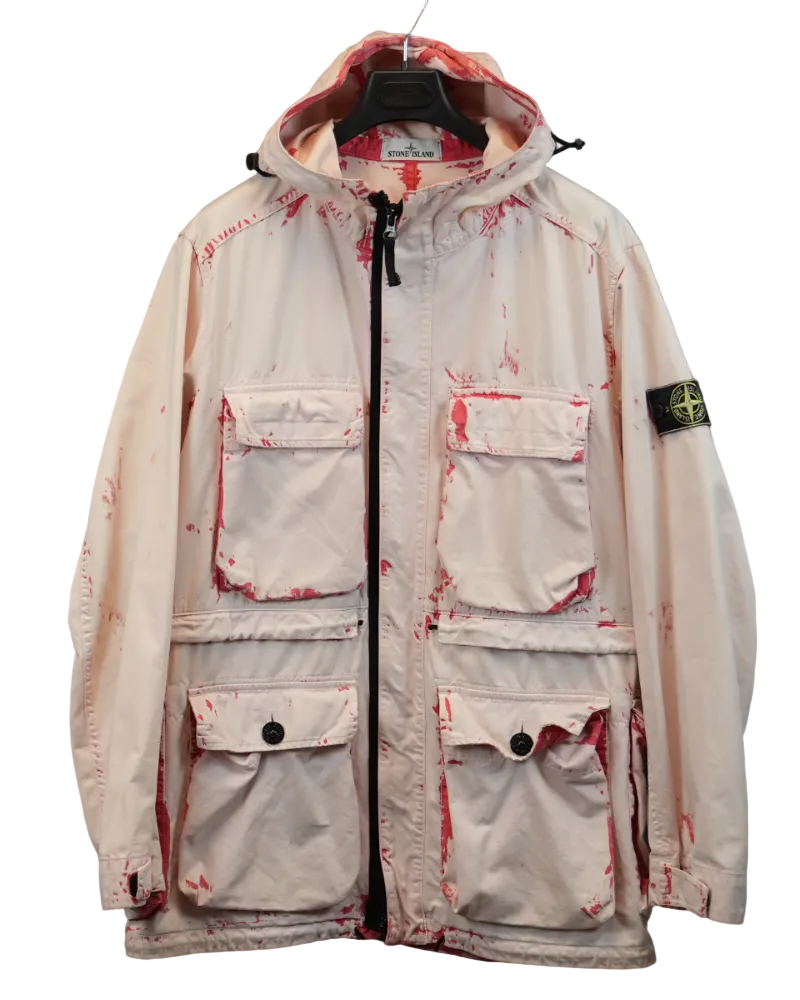 Stone island Coral Hand Corrosion On Raso Coral front view