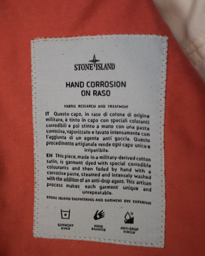 Stone island Coral Hand Corrosion On Raso Coral detail view