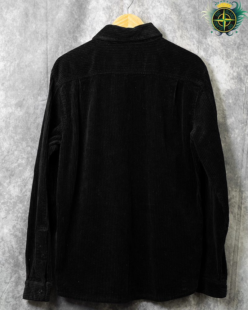 Stone Island Corduroy Overshirt Black