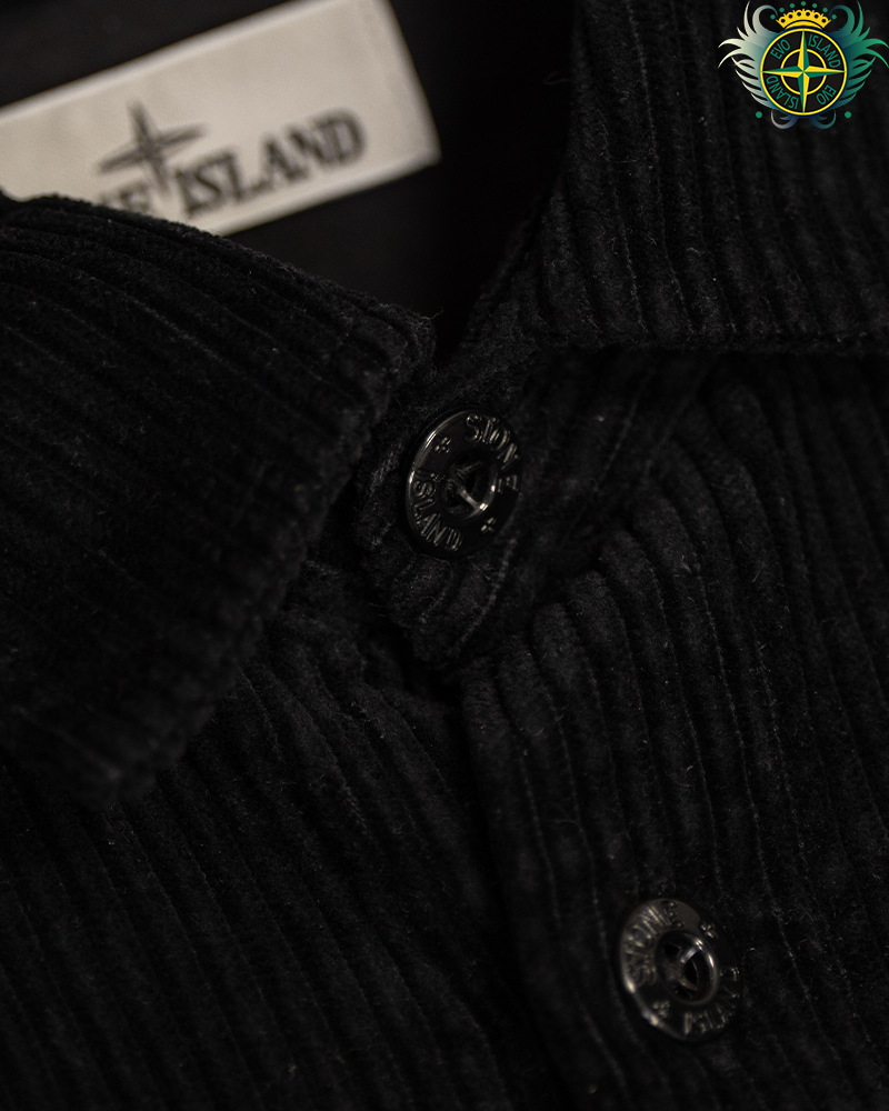 Stone Island Corduroy Overshirt Black