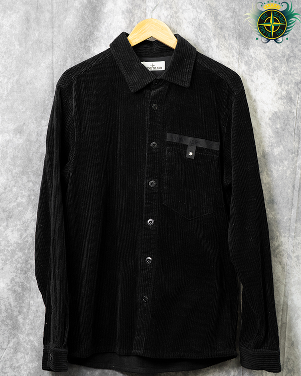 Stone Island Corduroy Overshirt Black - L