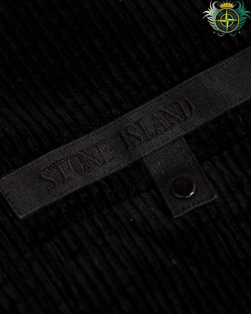 Stone Island Corduroy Overshirt Black
