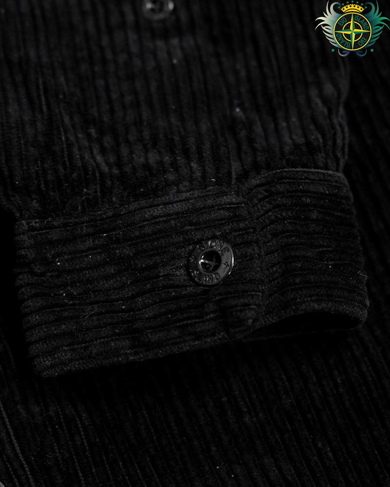 Stone Island Corduroy Overshirt Black