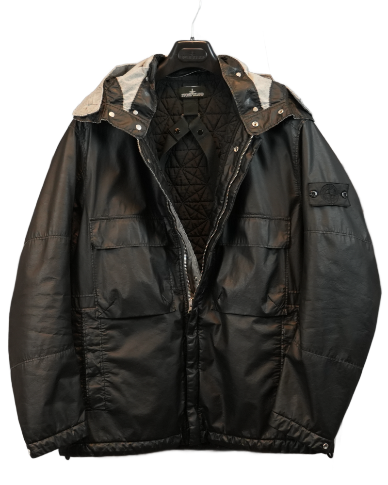 Stone island Shadow Project Poly Hide 2L Black back view