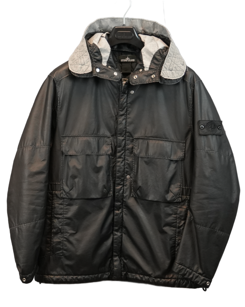 Stone island Shadow Project Poly Hide 2L Black front view