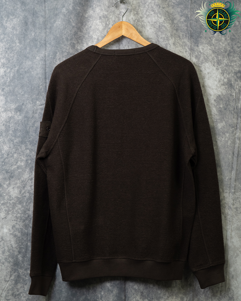 Stone Island Ground Ghost Piece Knitted Sweater Brown - L