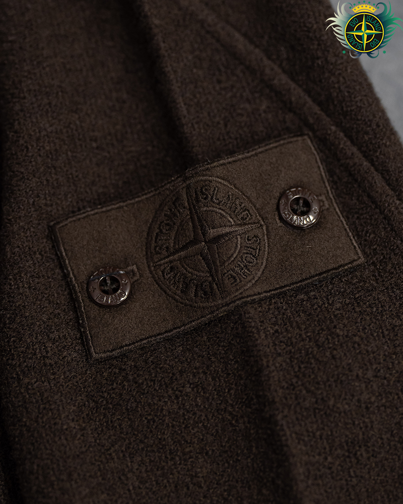 Stone Island Ground Ghost Piece Knitted Sweater Brown - L